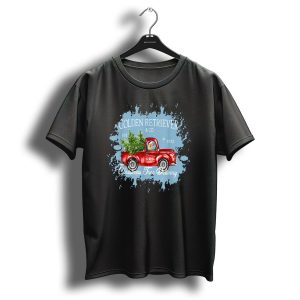 Golden Retriever And Co Vintage Christmas Tree Delivery Truck T-Shirt