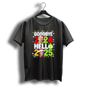 Goodbye Trump 2024 Hello 2025 Christmas Kamala Eve T Shirt 1
