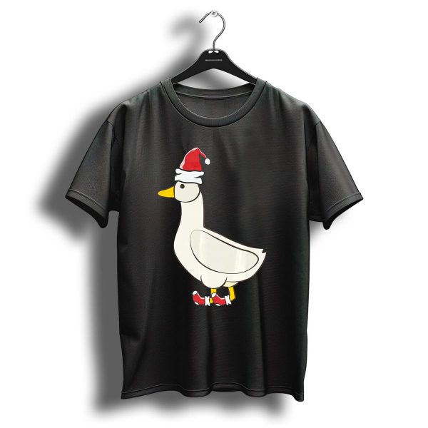 Goose Wearing Santa Hat Christmas Geese Holiday T Shirt 1 t shirt 1