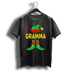 Gramma Elf Christmas Family Matching Outfit Holiday T-Shirt
