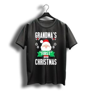 Grandma'S First Christmas Santa Holiday Humor T-Shirt