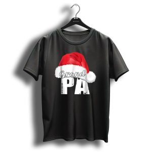 Grandpa Christmas Santa Hat Family Matching T Shirt