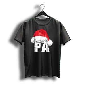 Grandpa Christmas Santa Hat Family Matching T-Shirt