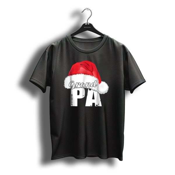 Grandpa Christmas Santa Hat Family Matching T Shirt t shirt 1
