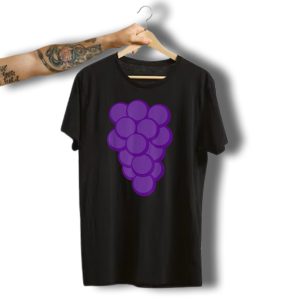 Grapes Funny Fruit Red Wine Halloween Drinking Costume T-Shirt