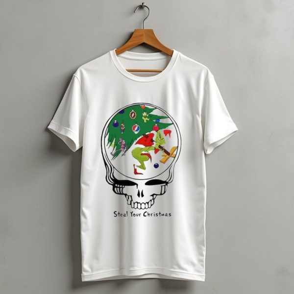 Grateful Dead Grinch Stealie Steal Your Christmas 2024 Holiday T Shirt 1 t shirt 1