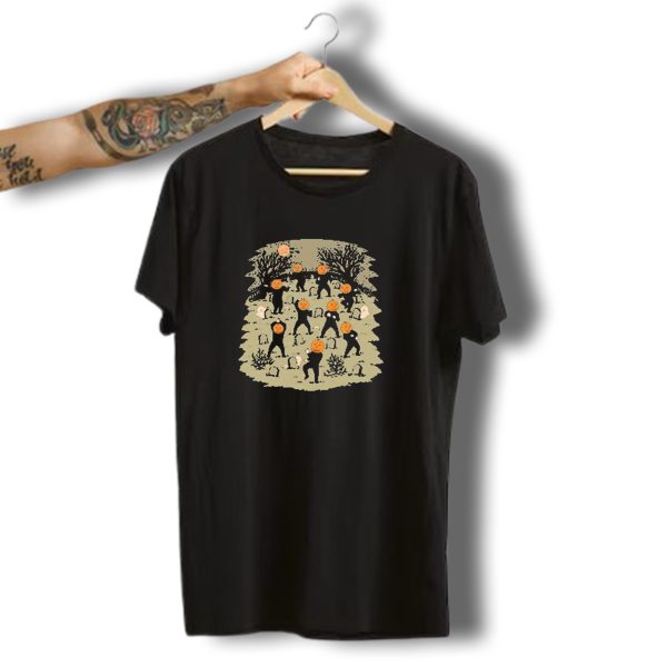 Graveyard Dance Halloween 2024 Pumpkinman Dance Party T Shirt t shirt 1