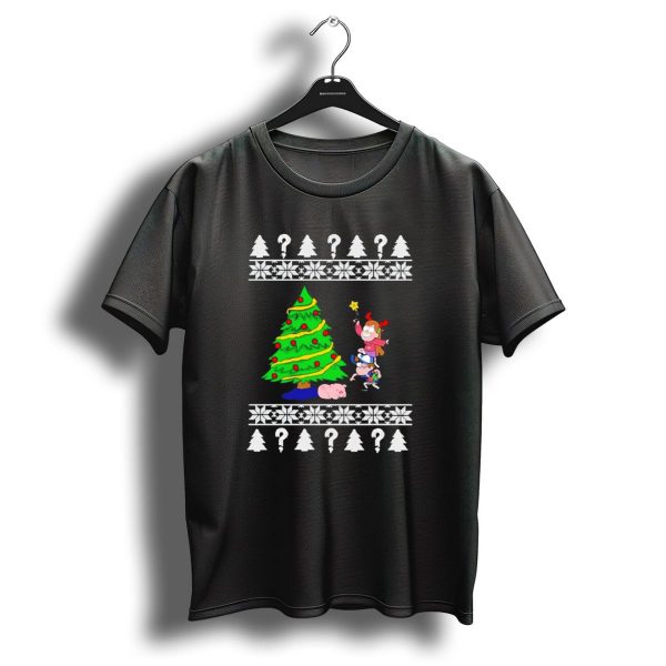 Gravity Falls Christmas Tree With Mabel And Waddles In Festive T Shirt 1 t shirt 1