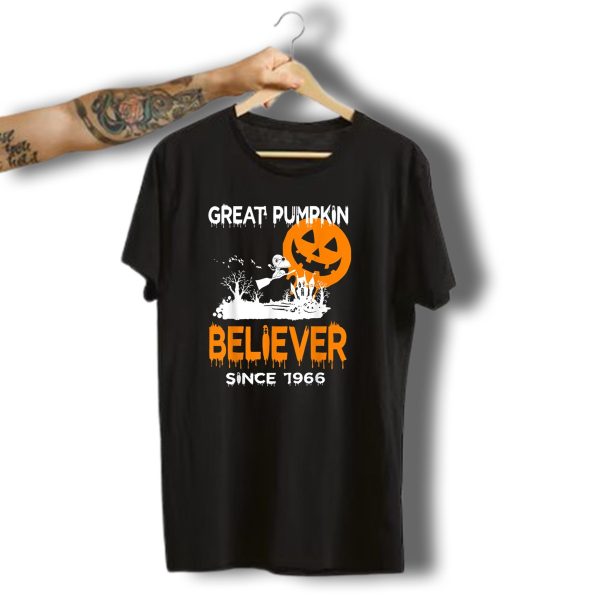 Great Pumpkin Believer Since 1966 Halloween Fun T Shirt t shirt 1
