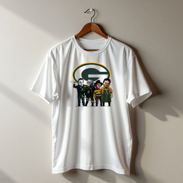 Green Bay Packers Halloween Horror Characters Squad T Shirt t shirt 1