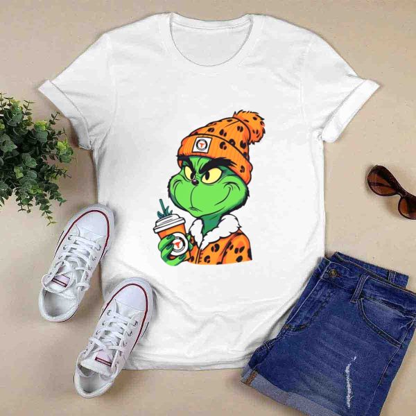 Grinch Boujee Texas Longhorns Cozy Coffee Lover T Shirt 1 0