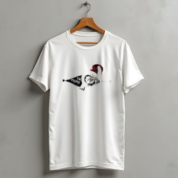 Grinch Cat Ew People Christmas Zipper Hat T Shirt 1 t shirt 1