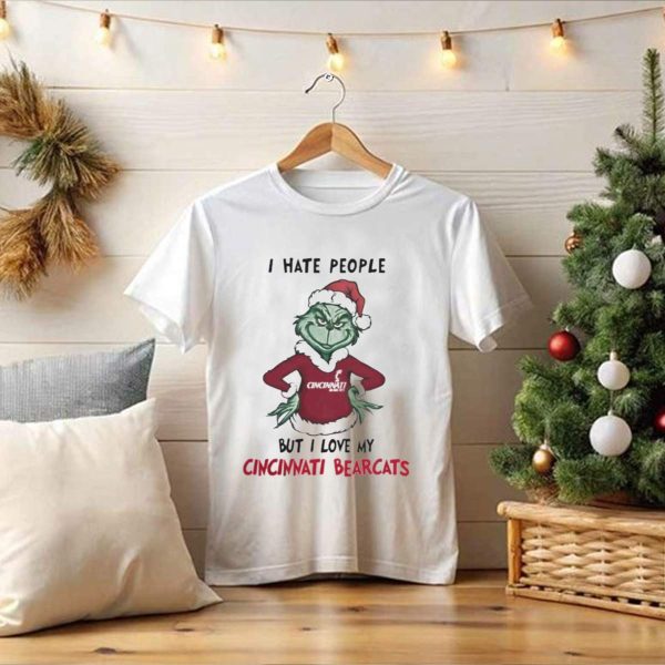 Grinch Christmas I Hate People But Love My Cincinnati Bearcats T Shirt 1 t shirt 1 Pittsburgh Steelers Unicorn Merry Christmas Knitted Ugly Sweater 1