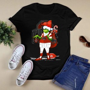 Grinch Christmas Ohio State Buckeyes Holiday Football Fan Gear T Shirt