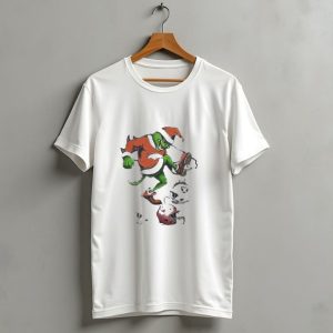 Grinch Christmas X Denver Broncos Stomps Kansas City Chiefs Nfl Helmets T-Shirt