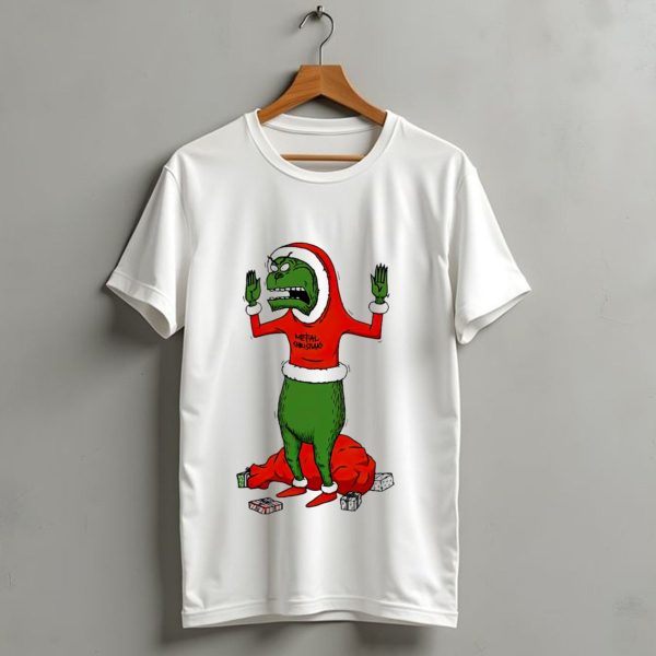 Grinch Cornholio Metal Christmas How The Grinch Stole Christmas T Shirt 1 t shirt 1