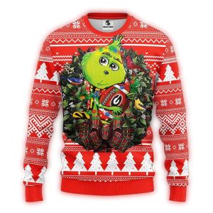 Grinch Hold Ball Georgia Bulldogs Christmas Ugly Sweater