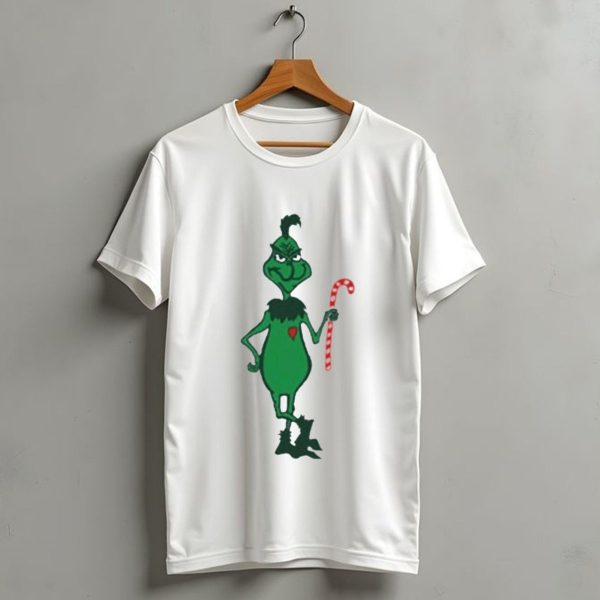 Grinch Holding Candy Cane Trey Anastasio Christmas T Shirt 1 t shirt 1