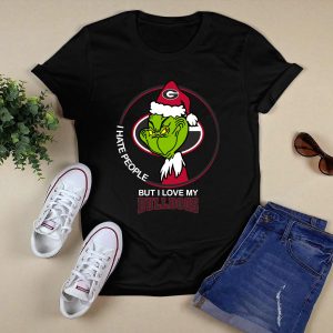 Grinch I Hate People But I Love My Georgia Bulldogs Shirt