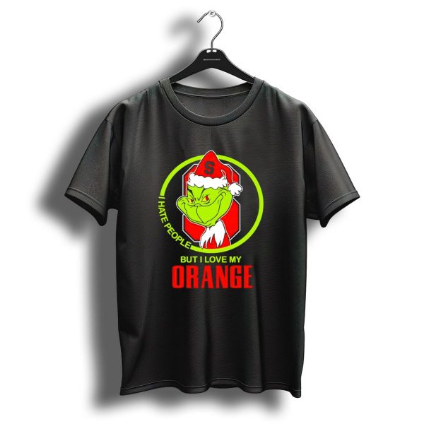 Grinch I Hate People But I Love My Syracuse Orange Christmas T Shirt 1 t shirt 1