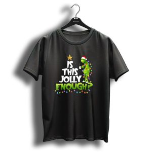 Grinch In Christmas Lights Is This Jolly Enough Holiday T-Shirt
