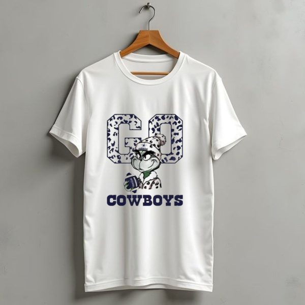 Grinch Leopard Go Cowboys Football Christmas Dallas Cowboys T Shirt 1 t shirt 1