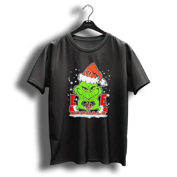 Grinch Love Cincinnati Bengals Christmas Football T Shirt 1 t shirt 1