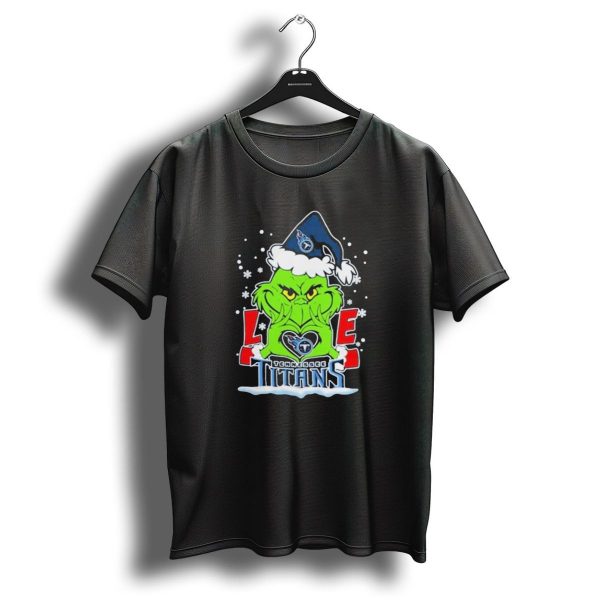 Grinch Love Tennessee Titans Football Christmas T Shirt 1 t shirt 1