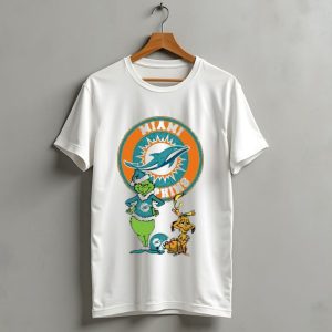 Grinch Max Miami Dolphins Merry Christmas T-Shirt