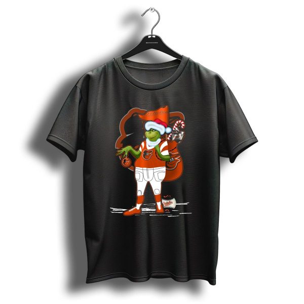Grinch Merry Baltimore Orioles Christmas Baseball T Shirt 1 t shirt 1