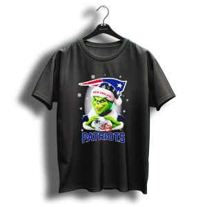 Grinch New England Patriots Christmas Fan T-Shirt