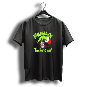 Grinch Pharmacy Technician Christmas Lights T-Shirt