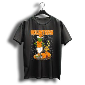 Grinch Tennessee Volunteers Christmas Football T-Shirt
