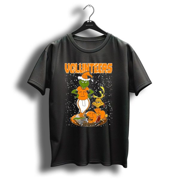 Grinch Tennessee Volunteers Christmas Football T Shirt 1 t shirt 1