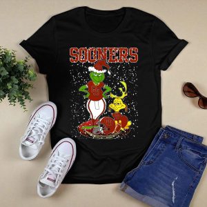Grinchxmas Oklahoma Sooners Holiday Sweater Santa Max Ou Football T-Shirt