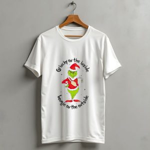 Grinchy On The Inside Bougie On The Outside Christmas T-Shirt