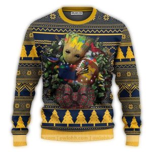 Groot Hug Ball Michigan Wolverines Ugly Sweater