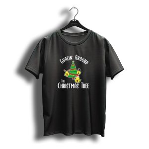 Guacin' Around The Christmas Tree Avocado Santa Reindeer Holiday Fun T-Shirt