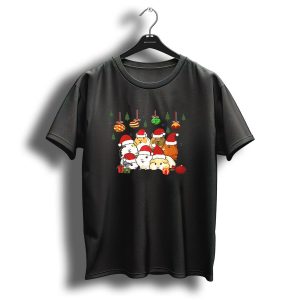 Guinea Pigs Make Me Happy Humans Make Me Head Hurt Christmas Santa Hat T Shirt