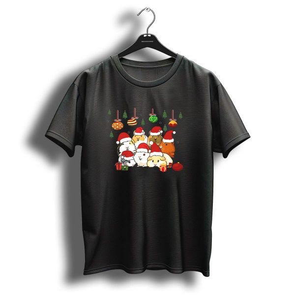 Guinea Pigs Make Me Happy Humans Make Me Head Hurt Christmas Santa Hat T Shirt 1 t shirt 1
