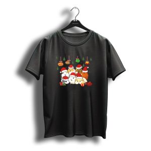 Guinea Pigs Make Me Happy Humans Make Me Head Hurt Christmas Santa Hat T-Shirt