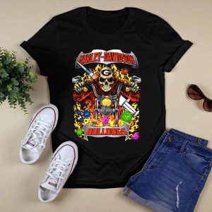 Hd Georgia Bulldogs Motorcycles T Shirt