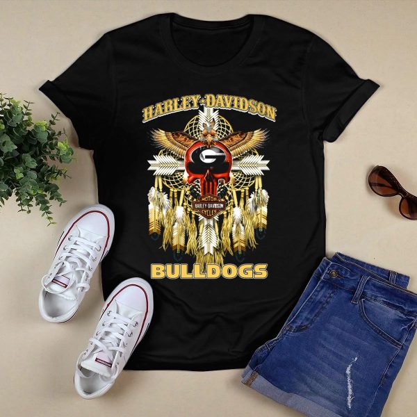 HD Georgia Bulldogs Native Dreamcatcher T Shirt 1