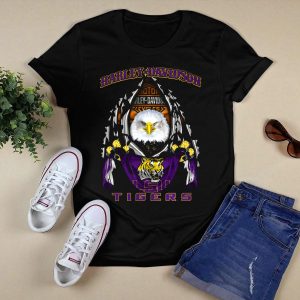 Hd Lsu Tigers Bald Eagle Rip Claw Effect T-Shirt