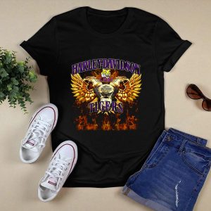 Hd Lsu Tigers Winged Engine Flame T-Shirt