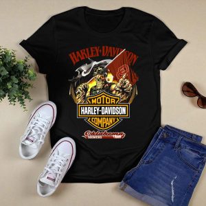 Hd Motor Company Oklahoma Sooners Skeleton Rider T-Shirt