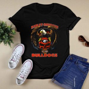 Hd Motor Cycles Georgia Bulldogs Eagle T Shirt