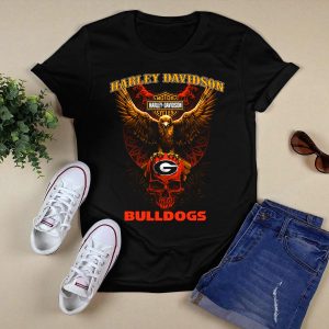 Hd Motor Cycles Georgia Bulldogs T Shirt