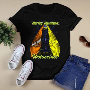 Hd Motorcycles Michigan Wolverines M2D23 T-Shirt