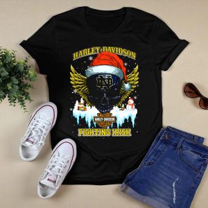 Hd Notre Dame Fighting Irish Santa Skull T-Shirt